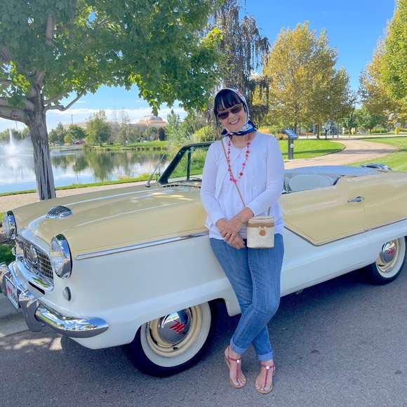 *Rare* Auth Gucci Vintage Binocular Style Logo Crossbody GG Monogram Canvas Bag - Picture 14 of 16